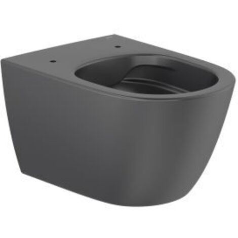 TAZA SUSPENDIDA RIMLESS ONA CON FIJACIONES OCULTAS NEGRO MATE