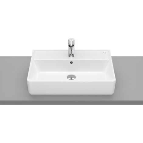 LAVABO SBENC.CUAD.ORIF.P/GRIF.THE GAP WB OC 600X420X130 THE GAP BL (1/2)
