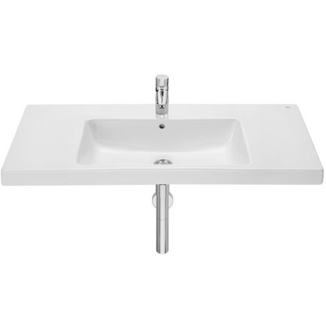 Lavabo de porcelana mural blanco THE GAP - ROCA Medidas: 1000x460x175 mm