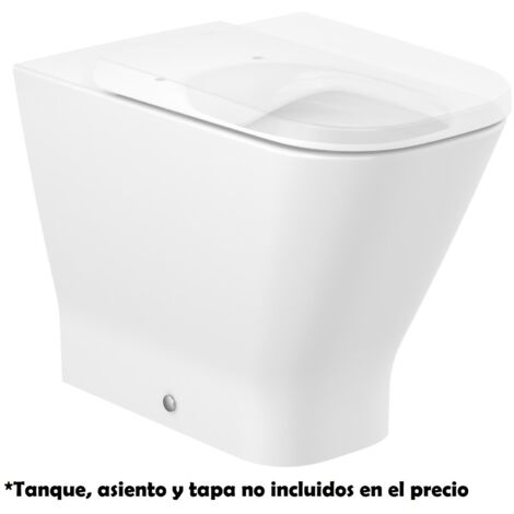 Taza Rimless altura confort adosada a pared con salida dual SQUARE THE GAP - ROCA