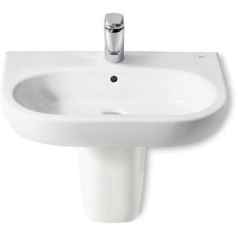 Lavabo de porcelana mural MERIDIAN - ROCA Medidas: 550x460 mm