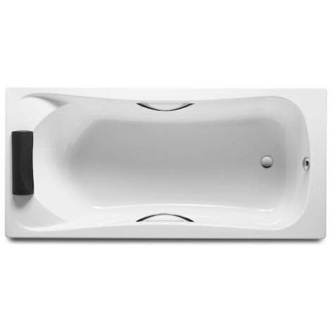 8414329784763 Roca - Bañera acrílica rectangular con asas 1900x900 - Serie BeCool , Color Blanco
