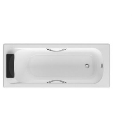 8433290325027 Roca - Bañera acrílica rectangular con asas 1700x700 - Serie BeCool , Color Blanco