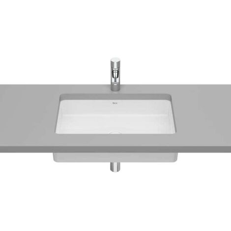 LAVABO BAJO ENCIMERA INSPIRA 605X390 CON JUEGO DE FIJACIÓN BLANCO (1/2)