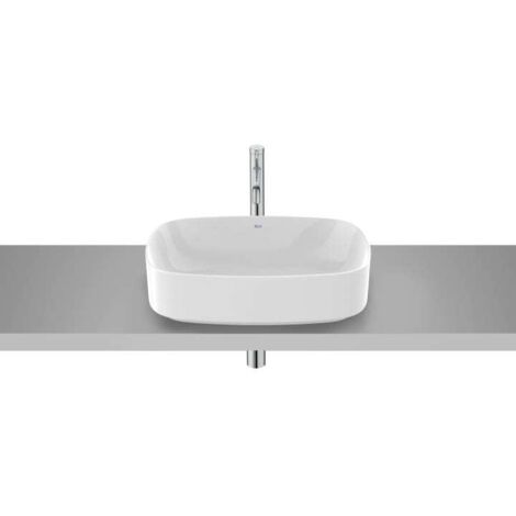 LAVABO SOBRE ENCIMERA ONA 500X370 SIN ORIFICIO PARA GRIFERÍA BLANCO