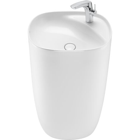 Lavabo totem de FINECERAMIC® BEYOND - ROCA  Color: Blanco (1/2)