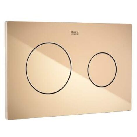 ROCA A8901890RG PL10 ONE DUAL Placa de Accionamiento Oro Rosado Posterior a 2021 - ref: A8901890RG