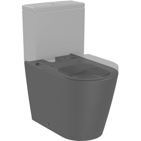 INODORO TANQUE BAJO COMPACTO 600MM ÓNIX INSPIRA ROUND ADOSADO PARED