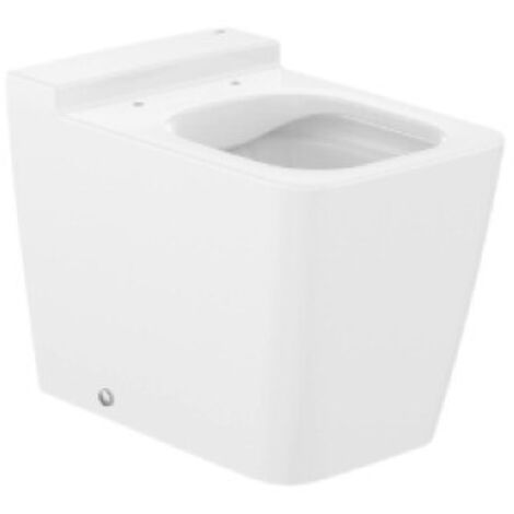 Taza Rimless® adosada con salida dual para inodoro SQUARE INSPIRA - ROCA