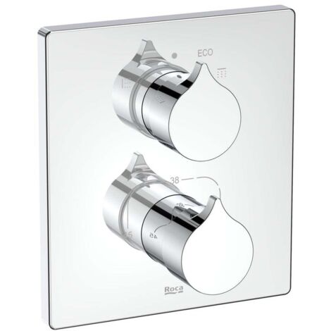 MEZCLADOR TERMOSTÁTICO EMPOTRABLE BAÑO-DUCHA INSIGNIA CROMO (1/2)