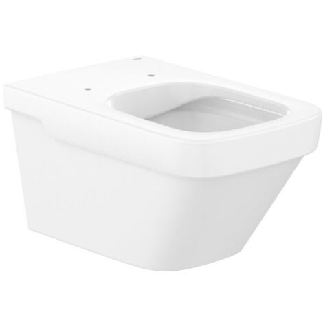 Taza suspendida Rimless con fijaciones ocultas y salida horizontal DAMA - ROCA