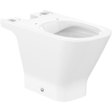 TAZA TANQUE BAJO RIMLESS THE GAP SQUARE SALIDA DUAL BLANCO