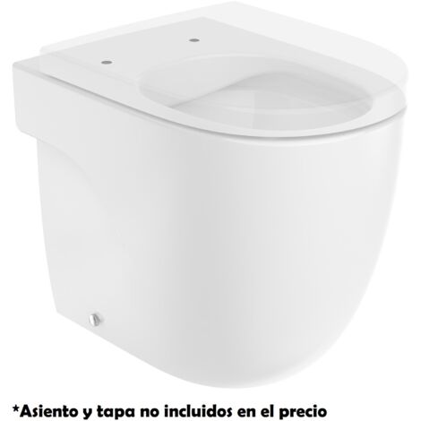 Taza compacta Rimless adosada a pared con salida dual para inodoro MERIDIAN - ROCA