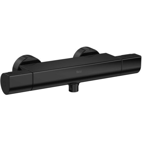 MEZCLADOR TERMOSTÁTICO EXTERIOR T-1000 PARA DUCHA NEGRO TITANIO (1/2)
