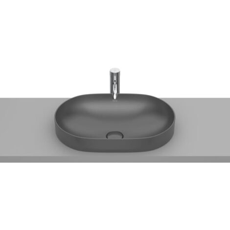 LAVABO ENCIMERA FINECERAMIC REDONDO DIÁMETRO 550X75 ONIX (1/2)