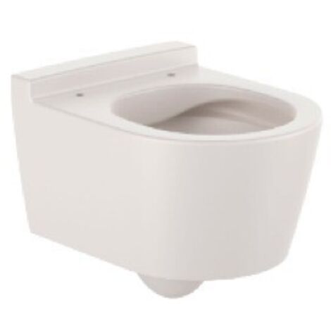 Taza suspendida compacta Rimless® con salida horizontal ROUND INSPIRA - ROCA Color: Beige