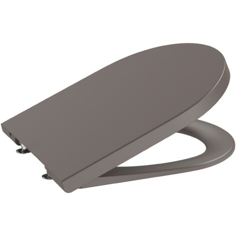 Tapa y asiento de Supralit® para inodoro con caída amortiguada INSPIRA ROUND - ROCA Color: Café