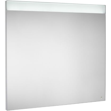 Espejo led Roca superior e inferior y placa antivaho Prisma 900x35x800mm