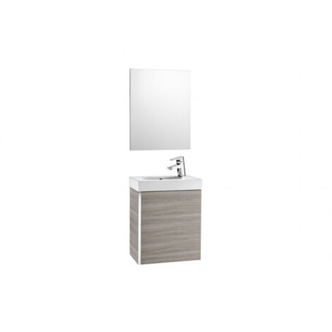 Mueble de ba�o Roca Mini con lavabo y espejo 450x250x575mm Arena Texturizado