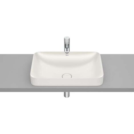 LAVABO ENCIMERA FINECERAMIC CUADRADO 550X370X75 BEIGE