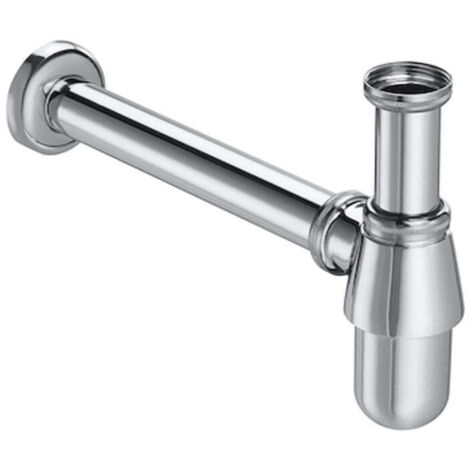 ROCA A506401614 AQUA Sifón Botella Visto Para Lavabo Cromo