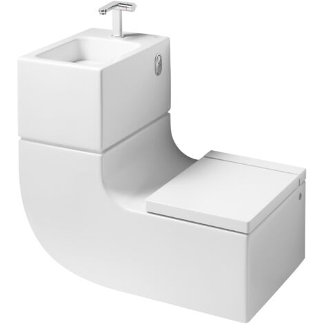Inodoro y lavabo suspendido (incluye tapa y grifería de lavabo) W+W - ROCA