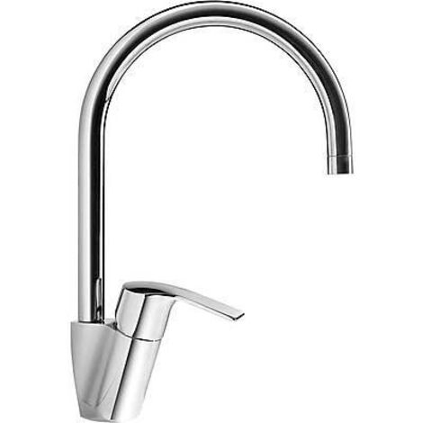 GRIFO MONOMANDO PARA COCINA CON LATIGUILLOS DE ALIMENTACIÓN