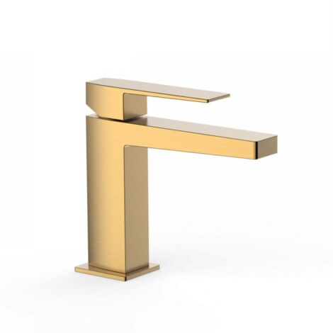 TRES 20210301OM SLIM COLORS Grifo Monomando Lavabo Oro Mate - ref: 20210301OM (1/2)