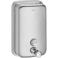 Dispensador de jabón líquido con pulsador PUBLIC - ROCA Capacidad: 800 ml. - Acabado: Satinado