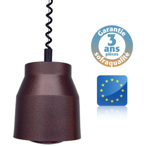 Lampe chauffante suspendue - Infra-rouge - Basic - Cuivrée noire - Sofraca