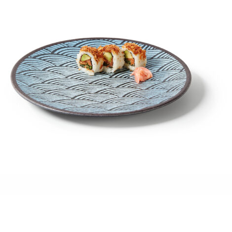 Assiette Mélamine Plate Motifs Bleus Ø 22 à 27 cm - Pujadas