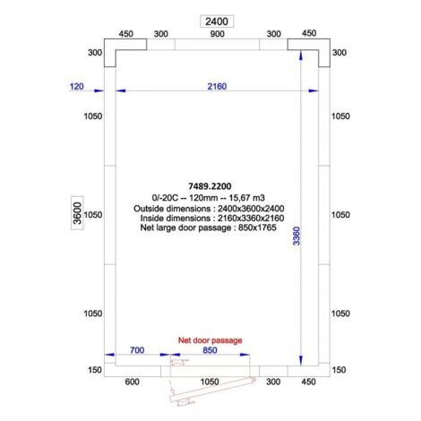 Chambre Froide et Congélateur L2400 mm - Combisteel (1/4)