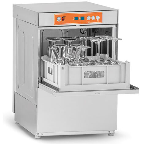Lave-Verre Professionnel Digital Pompe de Vidange - Panier 400 x 400 mm - Mastro (1/3)