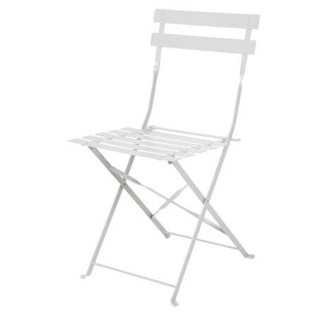 Chaise de terrasse en acier gris - Lot de 2 (1/2)