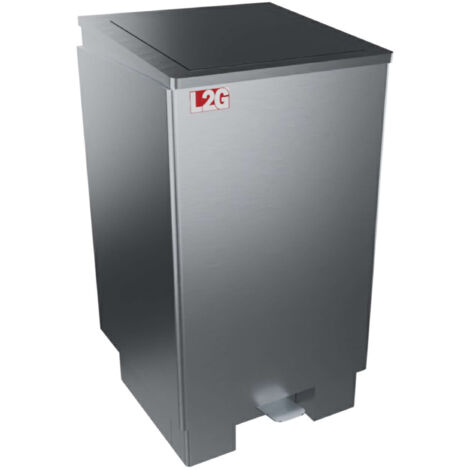 Poubelle Roulante Professionnelle En Inox 70L - Ouverture Frontale à Pédale, 2 Roues 150 Mm, Idéale Cuisine Pro