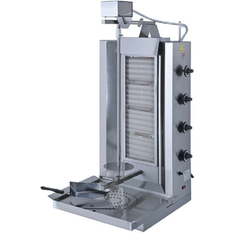 Döner Kebab à Gaz - 4 Zones de Chauffe - 75 Kg - Mastro