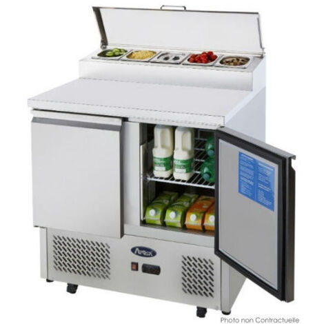Table Pizza Réfrigérée - 5 Bacs GN 1/6 - Atosa