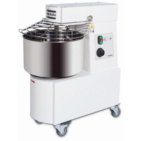 Pétrin Professionnel à Spirale Tête et Cuve Fixe - 32 Litres - Triphasé 400V - Resto Italia (1/2)