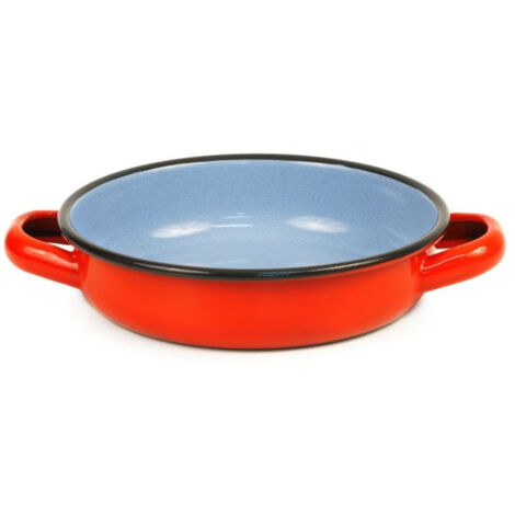 Cocotte sans Couvercle Acier Emaillé Rouge - Pujadas (1/3)