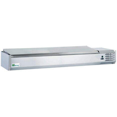 Saladette Réfrigérée Inox à Poser - 7 bacs GN 1/3 + 1 GN 1/2 - AFI Collin Lucy