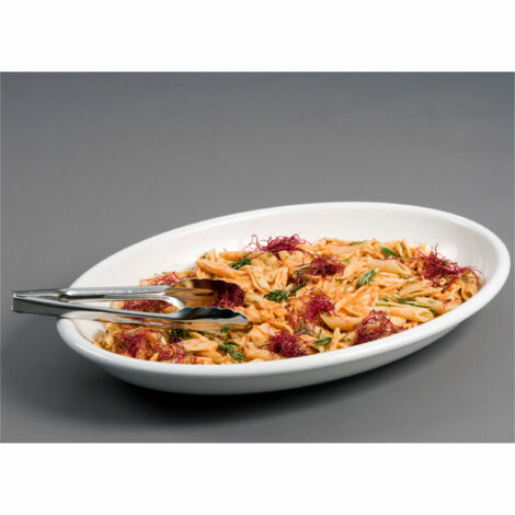 Plat Ovale Mélamine Blanc 50 x 36 cm - Pujadas
