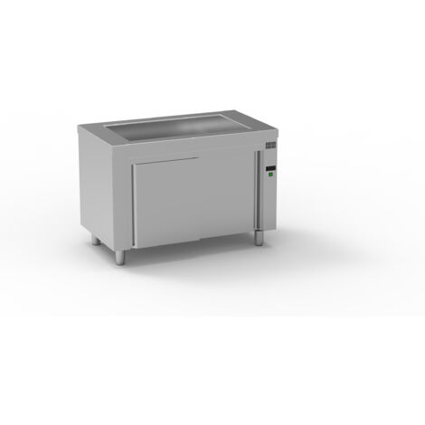 Meuble Bain-Marie Ventilé Inox Réserve Neutre Gamme 700 - Eratos