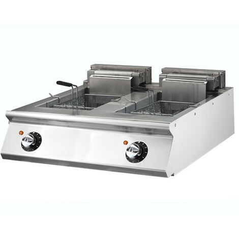 Friteuse Professionnelle Électrique De Table, Capacité 2X 10 Litres - Virtus