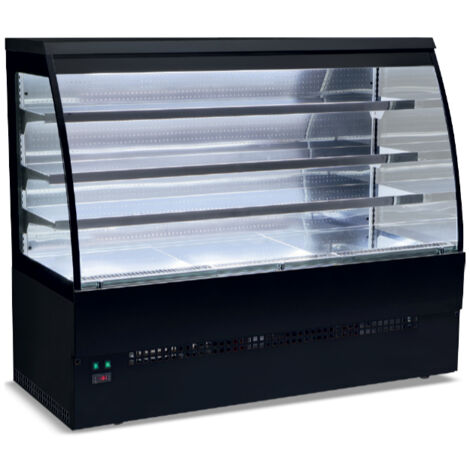 VITRINE MURALE POSITIVE +3° / +5°C - GROUPE LOGÉ - LAQUÉ NOIR - Isotech (1/2)