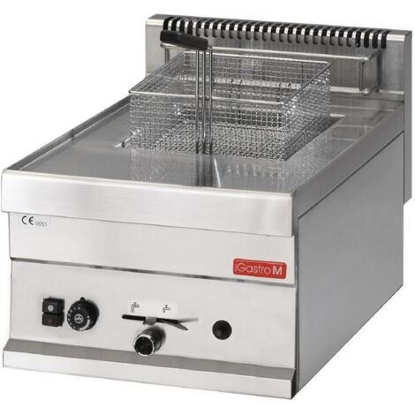 Friteuse Professionnelle à Gaz 650 mm - 8 Litres - 6,3 kW - Gastro M