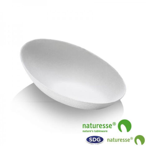 Mini Assiette Ovale Pulpe de Cellulose Finger Food 8x5 cm - SDG - Lot de 2400 (1/3)