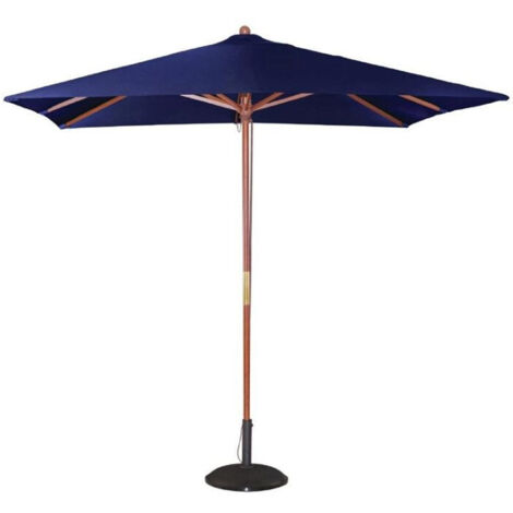 Parasol professionnel de terrasse carré de 2,5 m bleu marine - Bolero (1/5)