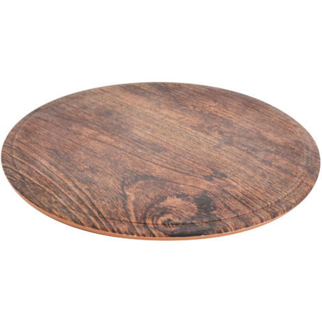 Plateau Rond en Mélaminé Imitation Bois Ø285X14 mm - L2G (1/2)