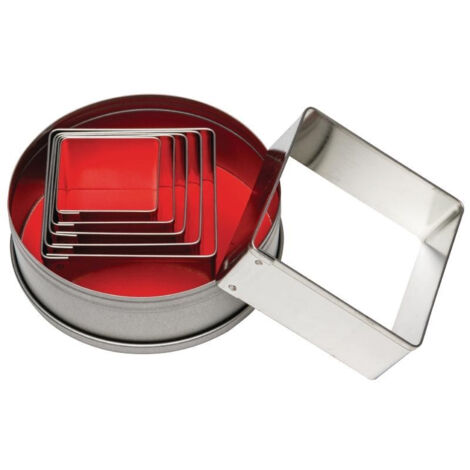 Lot de 6 Emporte-Pièces Carrés - Vogue