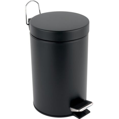 Poubelle à pédale - PROBBAX - Noir mat - 3 L (1/2)
